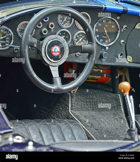 Interior of AC Cobra American Car Stock Photo - Alamy