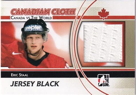 11 12 ITG CANADA VS THE WORLD WORLD CANADIAN CLOTH ERIC STAAL CCM 25