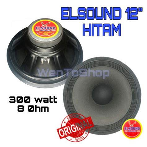 Jual SPEAKER ELSOUND 12 INCH FULL RANGE COIL BIASA ORIGINAL Jakarta