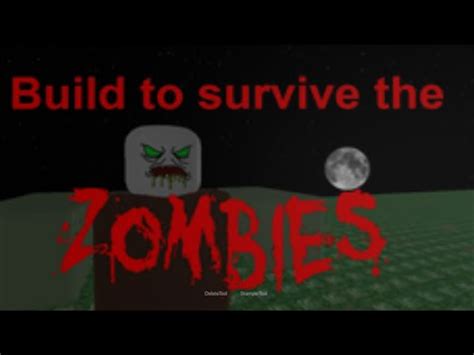 Roblox Build To Survive The Zombies Glitch Youtube