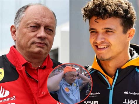 WATCH Ferrari Boss Fred Vasseur Dons A McLaren Cap To Celebrate Lando