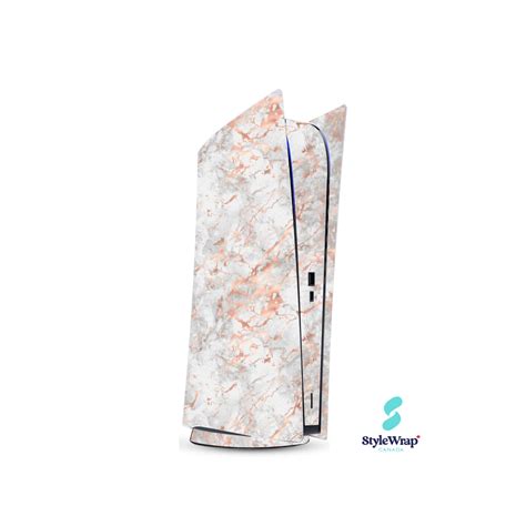 Playstation 5 Skin Wrap Rose Gold Marble