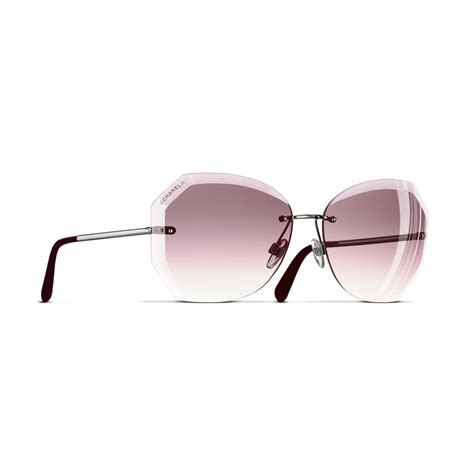 Chanel - Round Sunglasses - Silver Pink - Chanel Eyewear - Avvenice