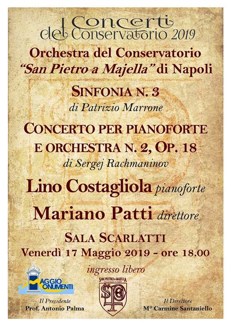 Maggio I Concerti Del Conservatorio Sala Scarlatti