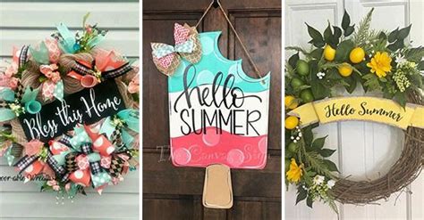 30 SUMMER DOOR WREATHS - Summer Wreaths for Front Doors | Founterior