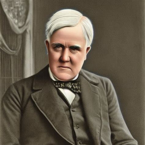 Stabilityai Stable Diffusion Thomas Edison Full Portrait Sitting