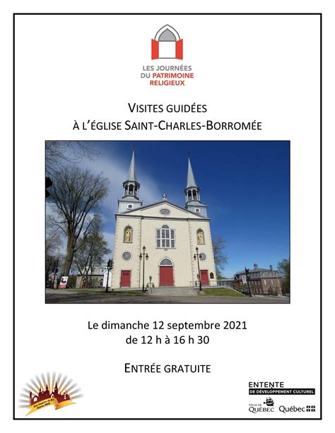 Journées du patrimoine religieux Paroisse Saint Charles Borromée