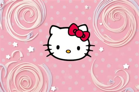 Cute and Colorful Hello Kitty Wallpaper Designs | Premium AI-generated ...