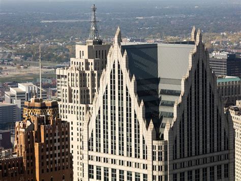 Detroits Most Iconic Buildings Mapped Detroit Iconic Buildings