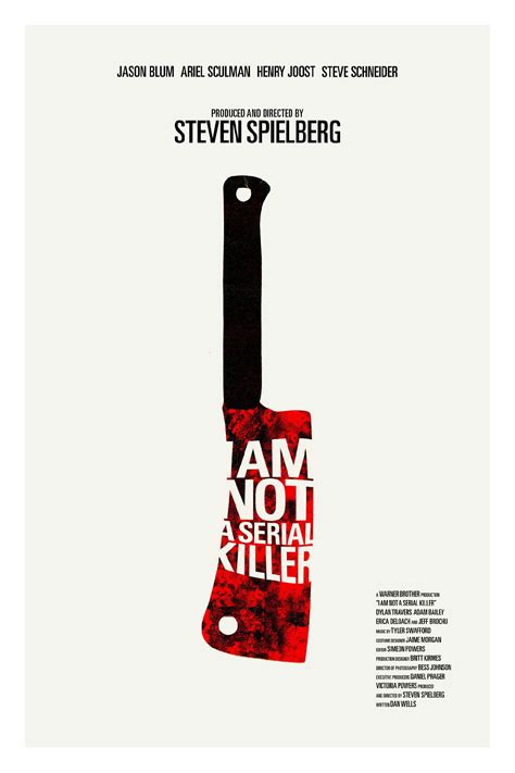 I AM NOT A SERIAL KILLER Film Poster on Behance