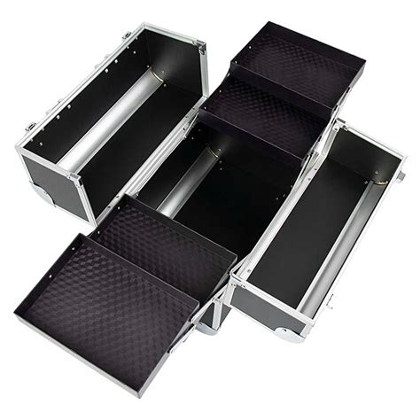 Aluminium Koffer Zwart Beauty Case Make Up Koffer Showroom