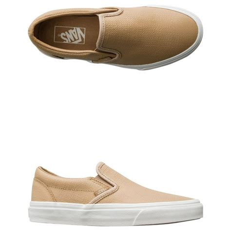 Vans - Vans Classic Slip On Embossed Leather Tan Men's Skate Shoes Size ...