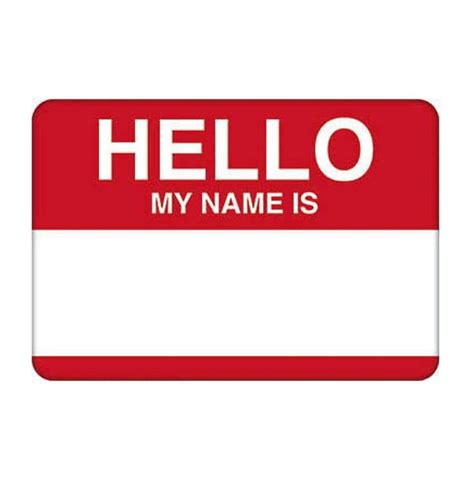 Hello My Name Is Adhesive Name Tags 3 38in X 2 14in Etsy