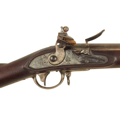 Original Us Springfield Model 1816 Flintlock Reconverted Musket With International Military