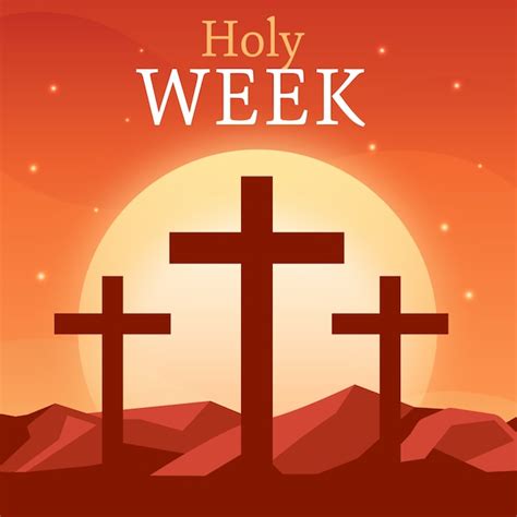 Free Vector Flat Design Holy Week Celebration