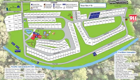 Campground Map – Shavers Fork Campground