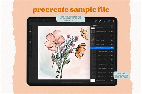 Flower Builder Kit For Procreate Design Cuts