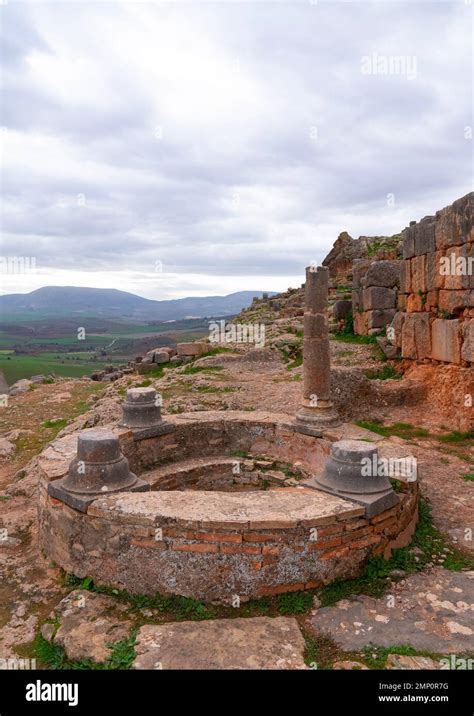 Baptistery In Tiddis Roman Ruins North Africa Bni Hamden Algeria