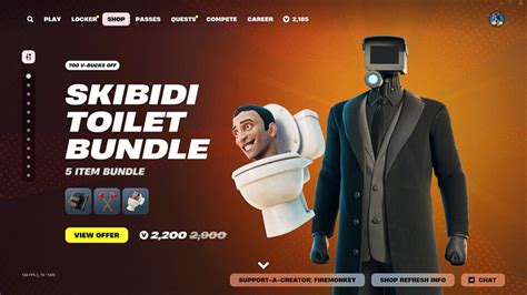 Skibidi Toilet Fortnite Skin Release Date Cost And More Esports Gg