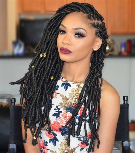 40 Fabulous Funky Ways To Pull Off Faux Locs Faux Locs Hairstyles