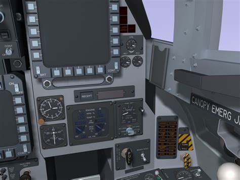 3d model f-15e cockpit