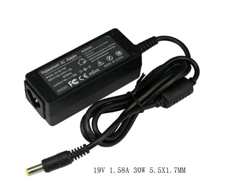 19 V 1 58a 5 5x1 7mm 30w For Dell Inspiron Mini 9 10 1010 1011 1012 1018 10v 12 1210 Ac Laptop