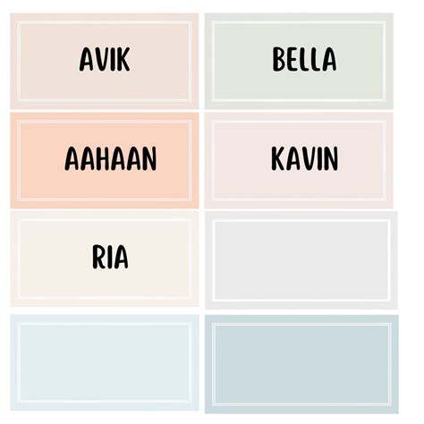 Classroom Name Tags Template Pastel Editable Printable Elementary School Name Tags Back to ...