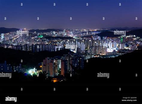 The Spectacular Night View Of Anyang Stock Photo Alamy