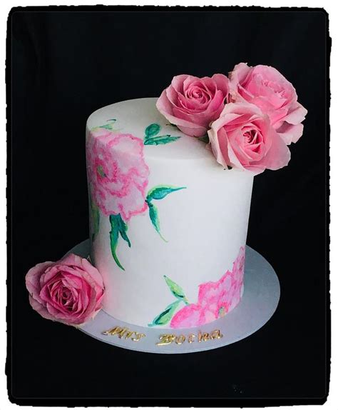 Simply Roses Decorated Cake By Rhona Cakesdecor