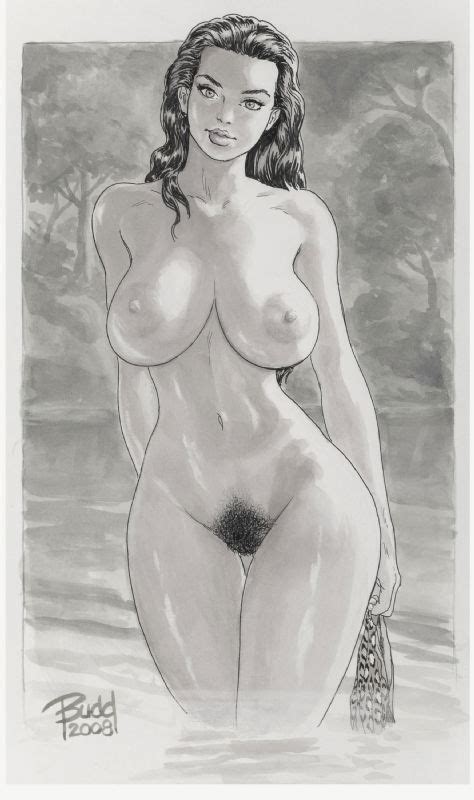 Nude Cavewoman By Budd Root In Red Raven S Collectionneur Comic Art