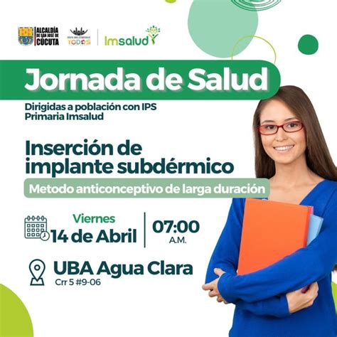 JORNADA DE SALUD INSERCIÓN DE IMPLANTES SUBDÉRMICOS IMSALUD