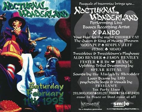 Nocturnal Wonderland 1995 Lineup | Grooveist