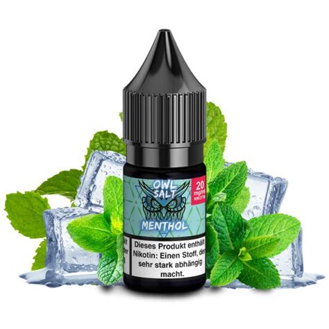 Spearmint Liquid E Zigarette Nikotinsalzliquid 10 Ml OWL SALT OVE 4 75