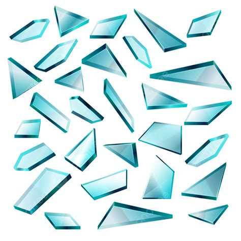 Glass Shards Clipart Png Images Broken Glass Shards Isolated On White Vector Set Window