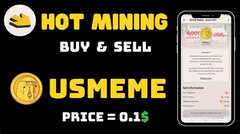 Hot Mining App Hot Coin Buy Sell USMeme Coin Claim Price