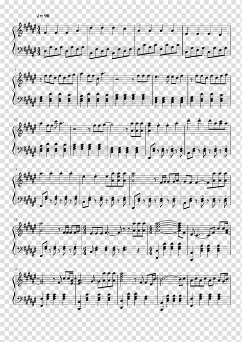 Sheet Music Alone Musical Note Song Faded Sheet Music Transparent