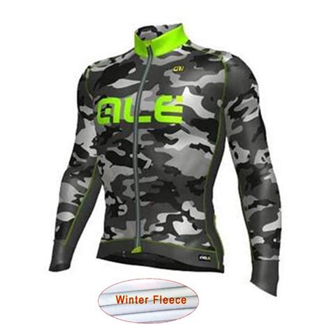 2017 ALE Winter Thermal Fleece Cycling Jersey Mtb Bike Maillot Ropa