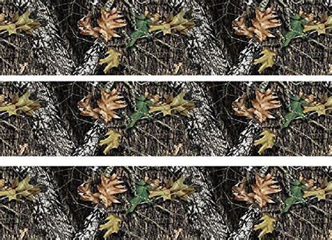 3x Mossy Oak Camo Edible Cake Side Wall Stripes Frosting 8 Round