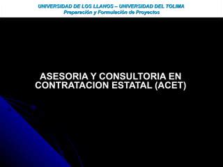 Proyecto asesoria y consultoria presentación PPT