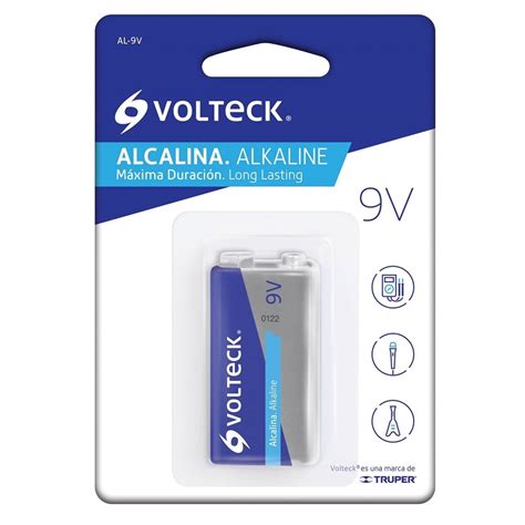 PILA ALCALINA 9V BLÍSTER VOLTECK CÓDIGO 46319 CLAVE AL 9V