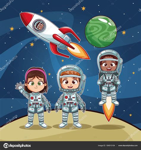 Astronauta En El Espacio Dibujo