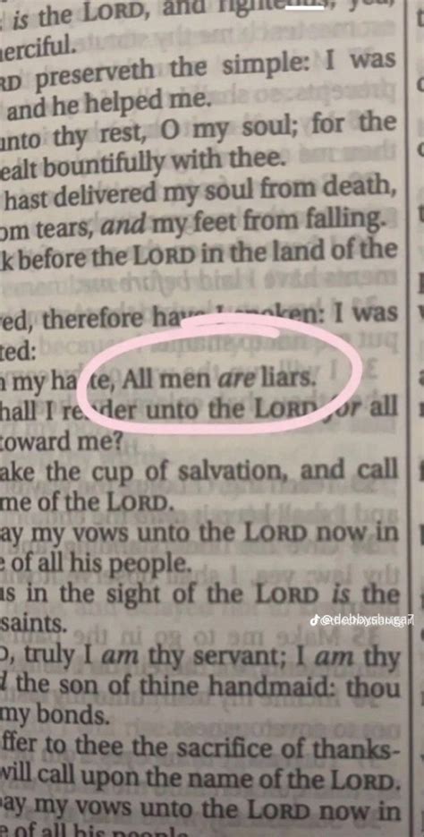 Men Are Liars Indeed Christian Bible Quotes Men Are Liars