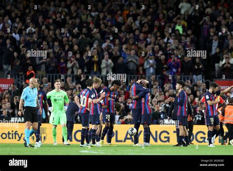 Gerard Pique Of Fc Barcelona Farewell During The Liga Match Between Fc