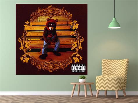 Kanye West The College Dropout Poster 2004 Album Hip Hop Music Etsy