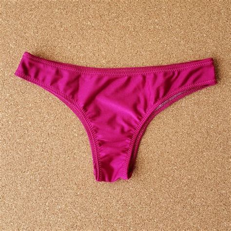 Tanga Básica Lateral Fina Trilobal Pink M Elo7