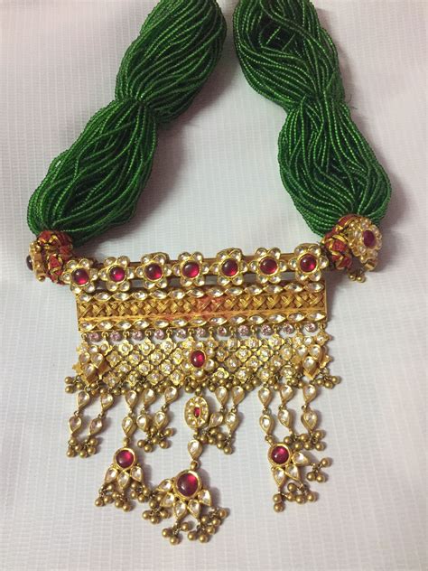 Kundan Work Traditional Marwadi Aad Bridal Jewelry Collection