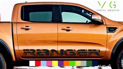 Ford Ranger Vinyl Side Decal Sticker Graphics Kit X2 Any Color Etsy