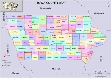 Iowa County Map