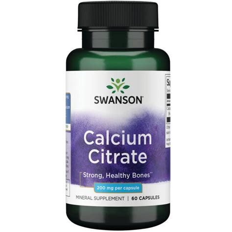 Swanson Premium Calcium Citrate Mg Caps Swanson