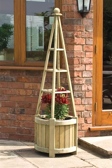 Buy Rowlinson Natural Marberry Obelisk Garden Planter From The Next Uk